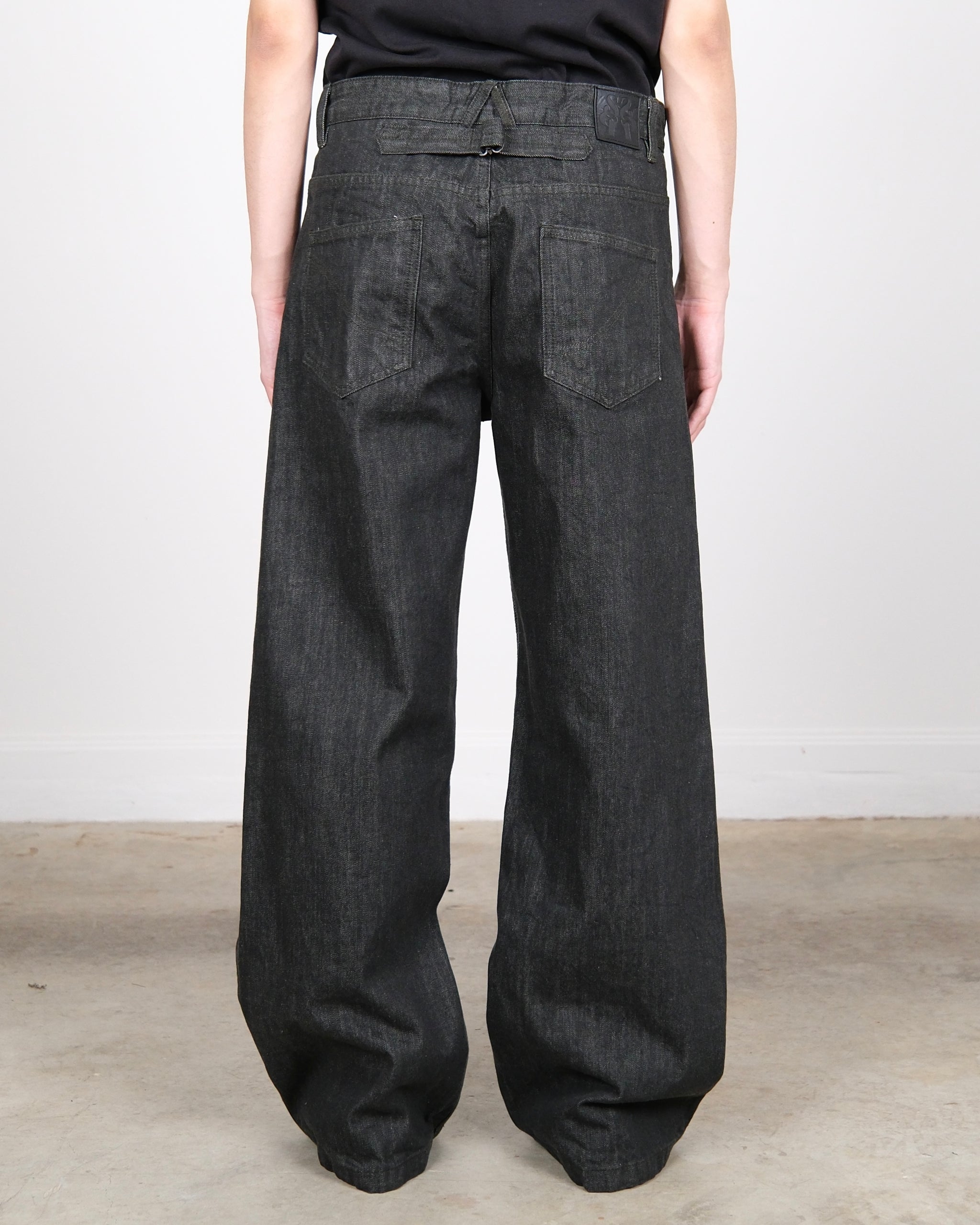 SIMPLE PROJECT Selvedge Raw Jeans Black (Unisex) – ROOTINE SIMPLE PROJECT Selvedge Raw Jeans Black (Unisex) – ROOTINE