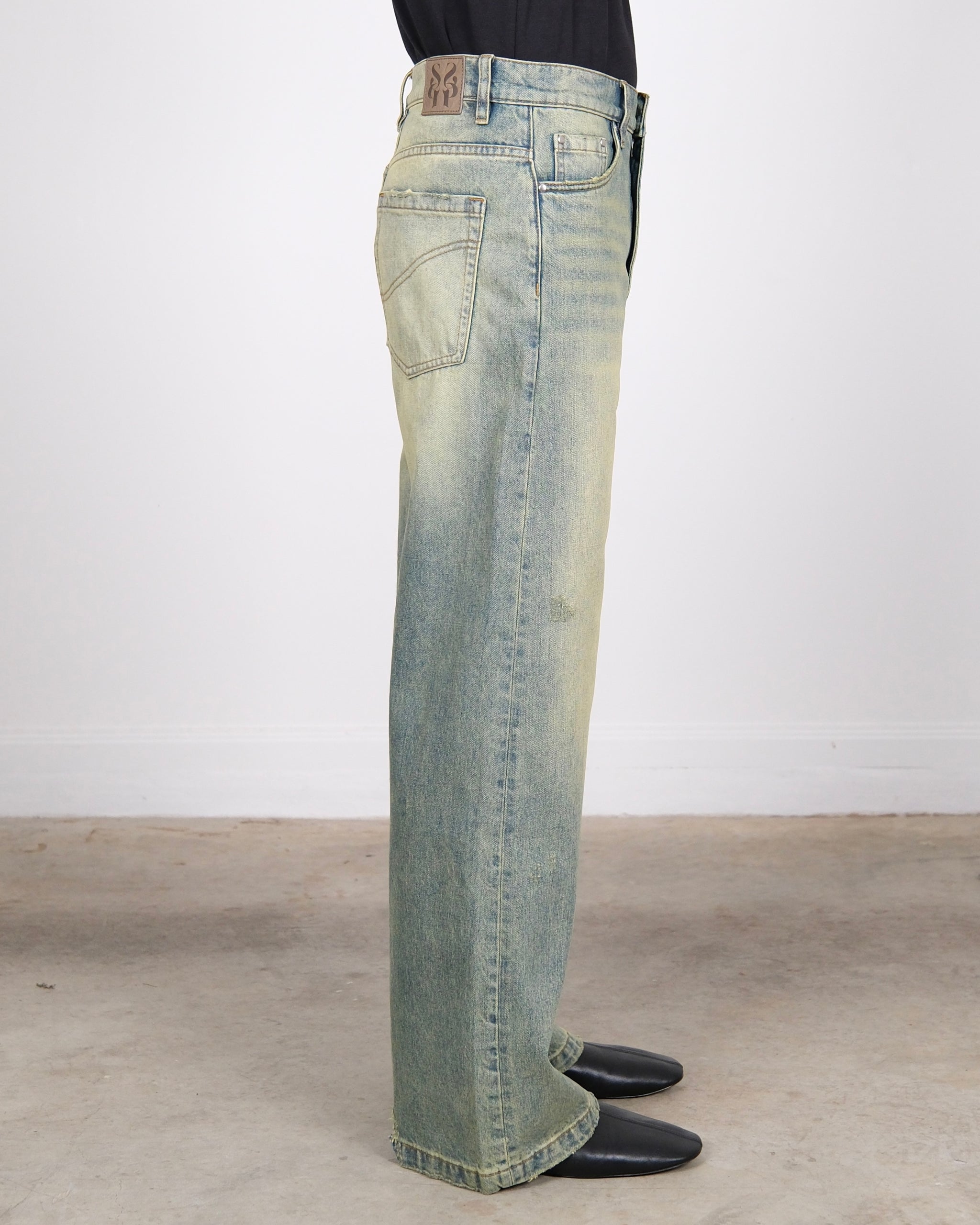 SIMPLE PROJECT Vintage Wash Wide Jeans (Unisex) – ROOTINE STORE