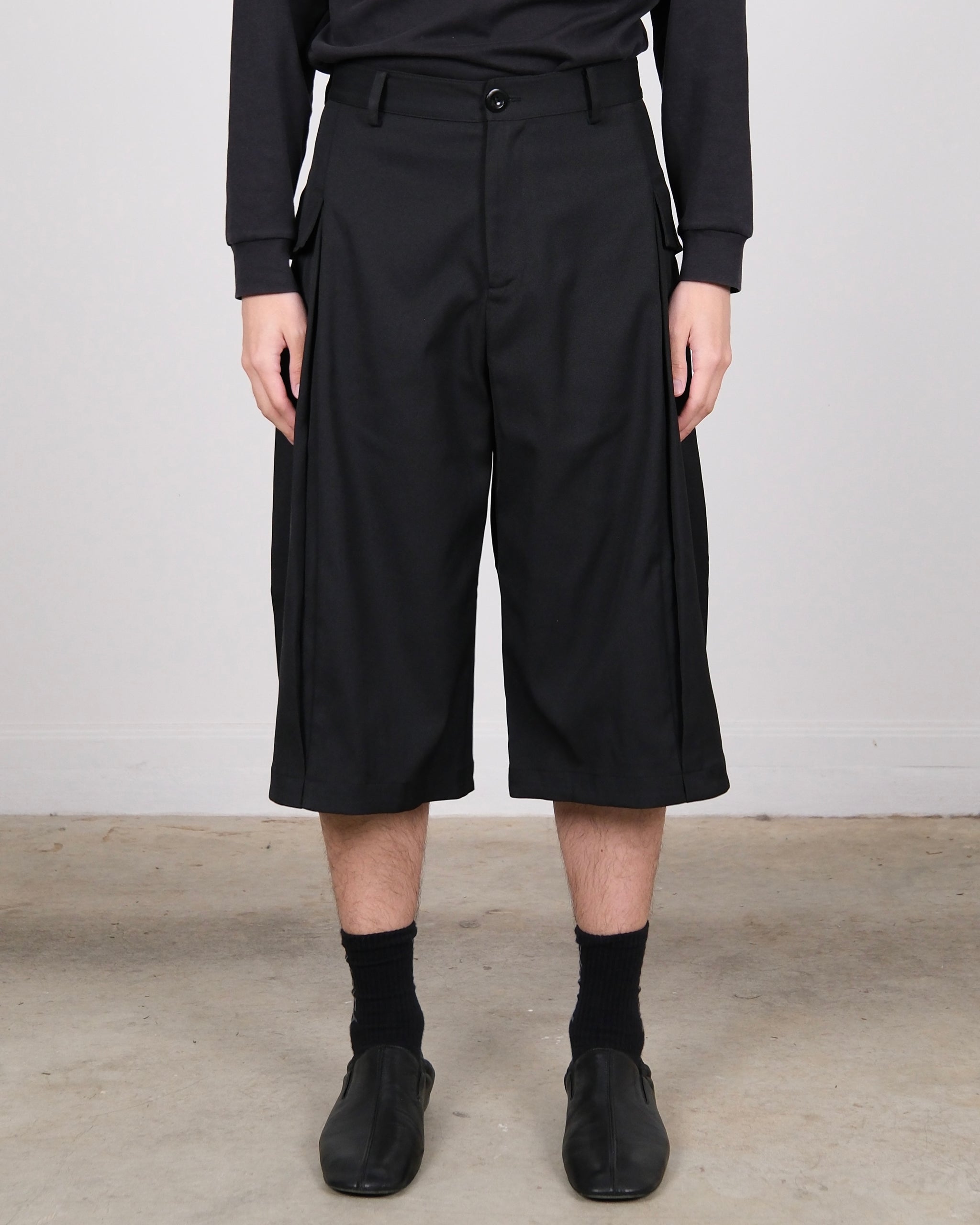 Nothingnoth スラックス Nothingnoth*日本未入荷*プリーツデザイン/変形ワイドパンツ