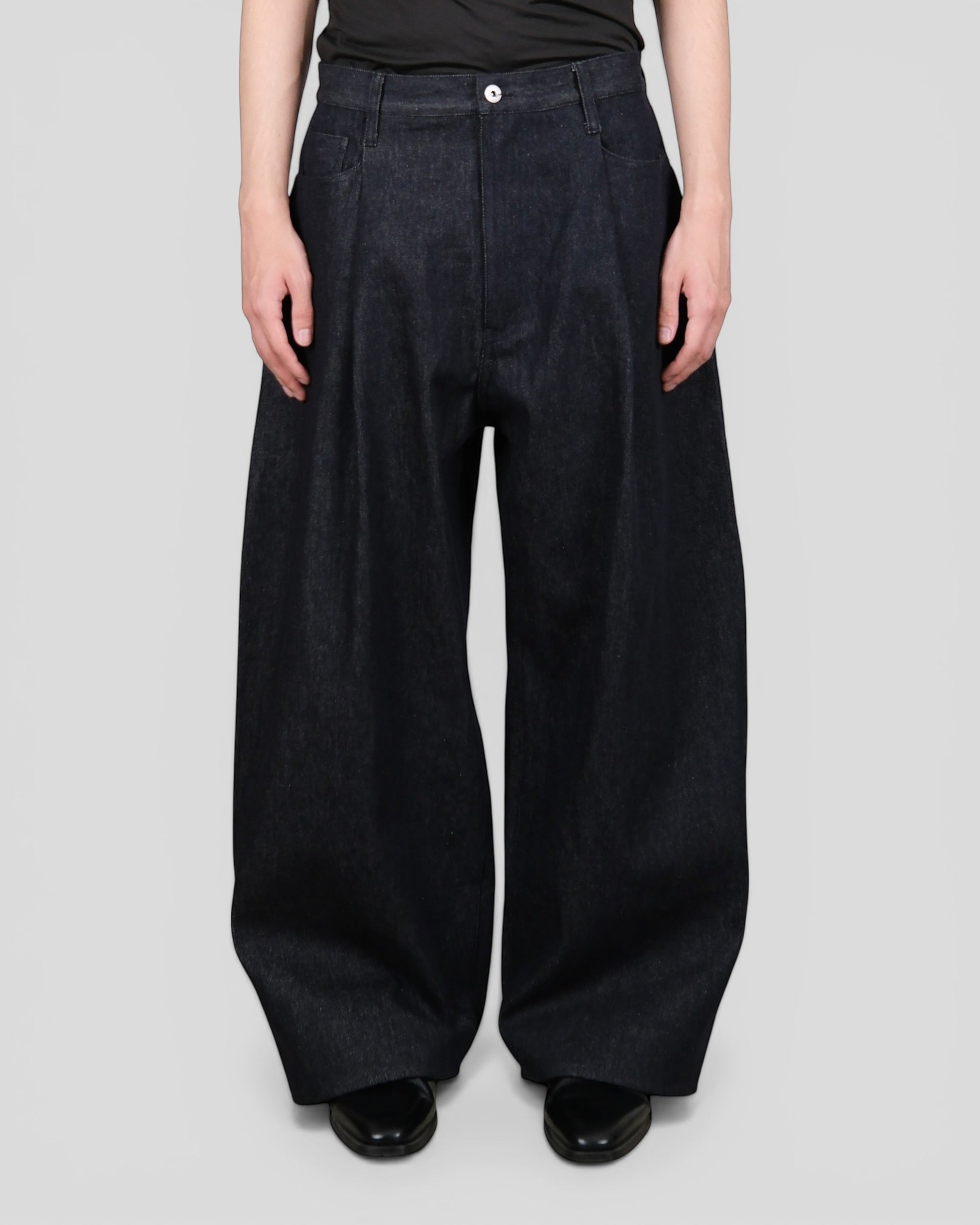 6CRAYON Non-Fade Baggy Denim Pants Indigo Blue – ROOTINE STORE